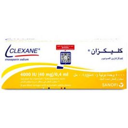 Clexane 4000 Iu/0.4Ml Pre-Filled Syringe