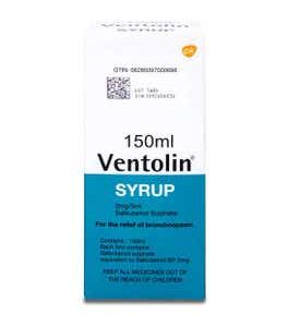 Ventolin 2 Mg/5Ml Syrup 150 Ml